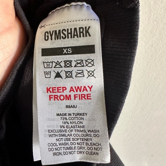 Gymshark Black Ribbed Cotton Seamless Shorts size XS EUC - Picture 11 of 11